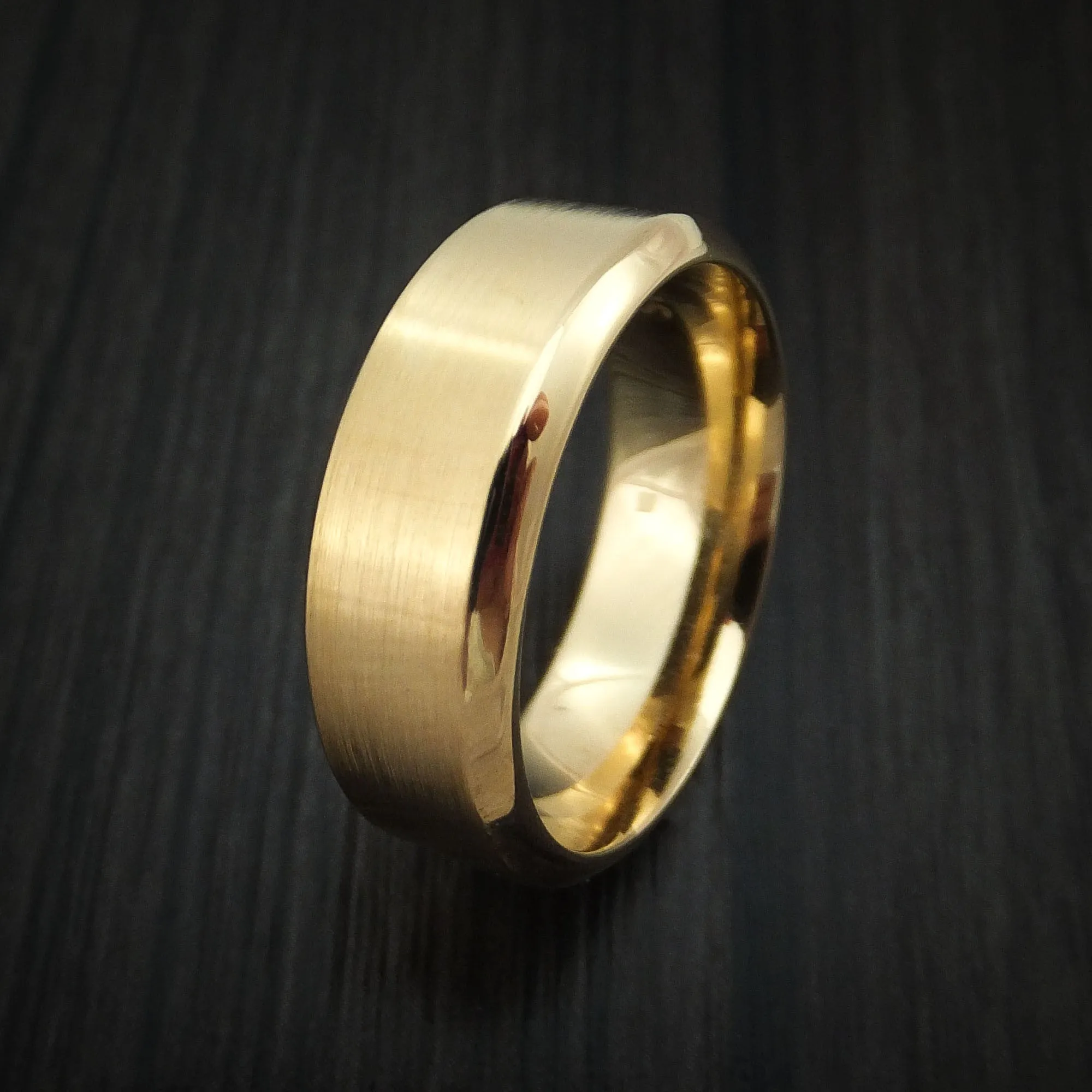 14K Yellow Gold Classic Style Wedding Men's Band Custom Made