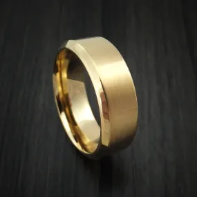 14K Yellow Gold Classic Style Wedding Men's Band Custom Made