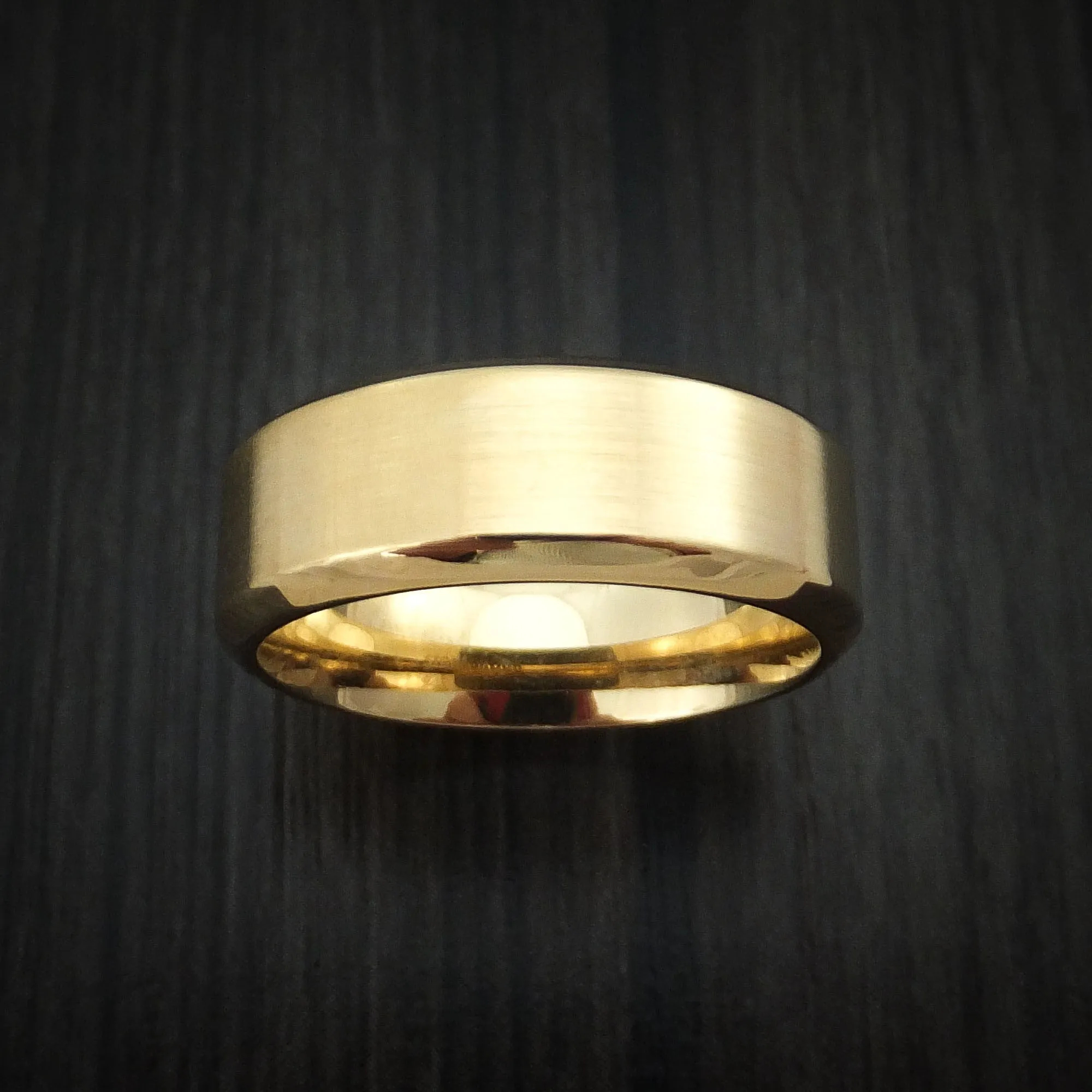 14K Yellow Gold Classic Style Wedding Men's Band Custom Made