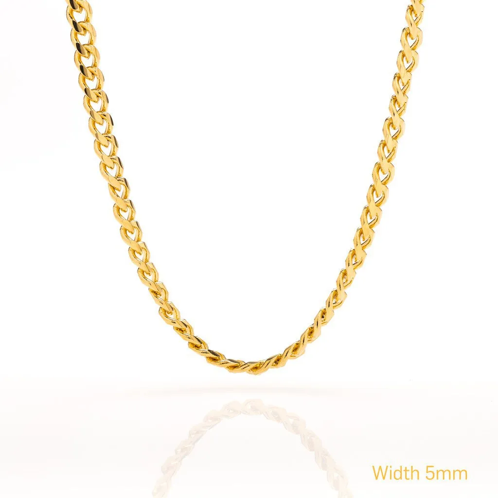 5mm Gold Cuban Link Chain