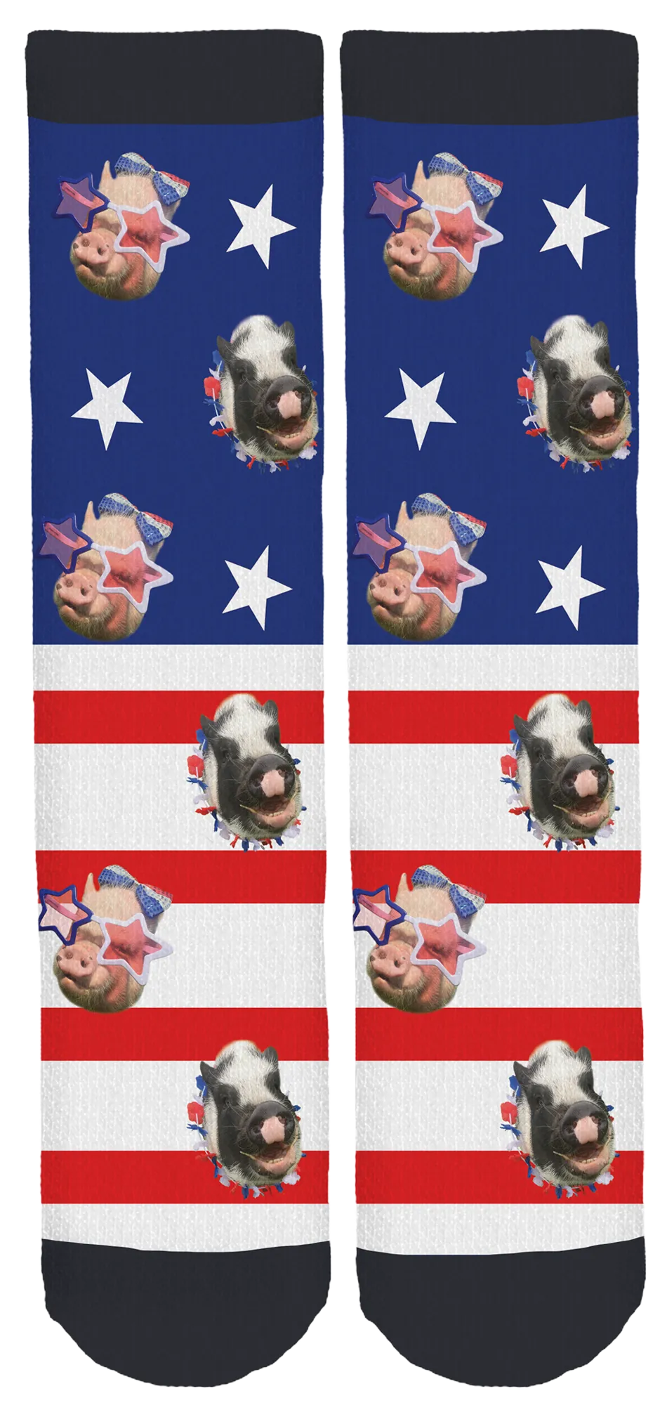 Abby The Pink Piggy Crew Socks