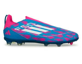 adidas Kids F50 League LL FG/MG Blue/White/Pink