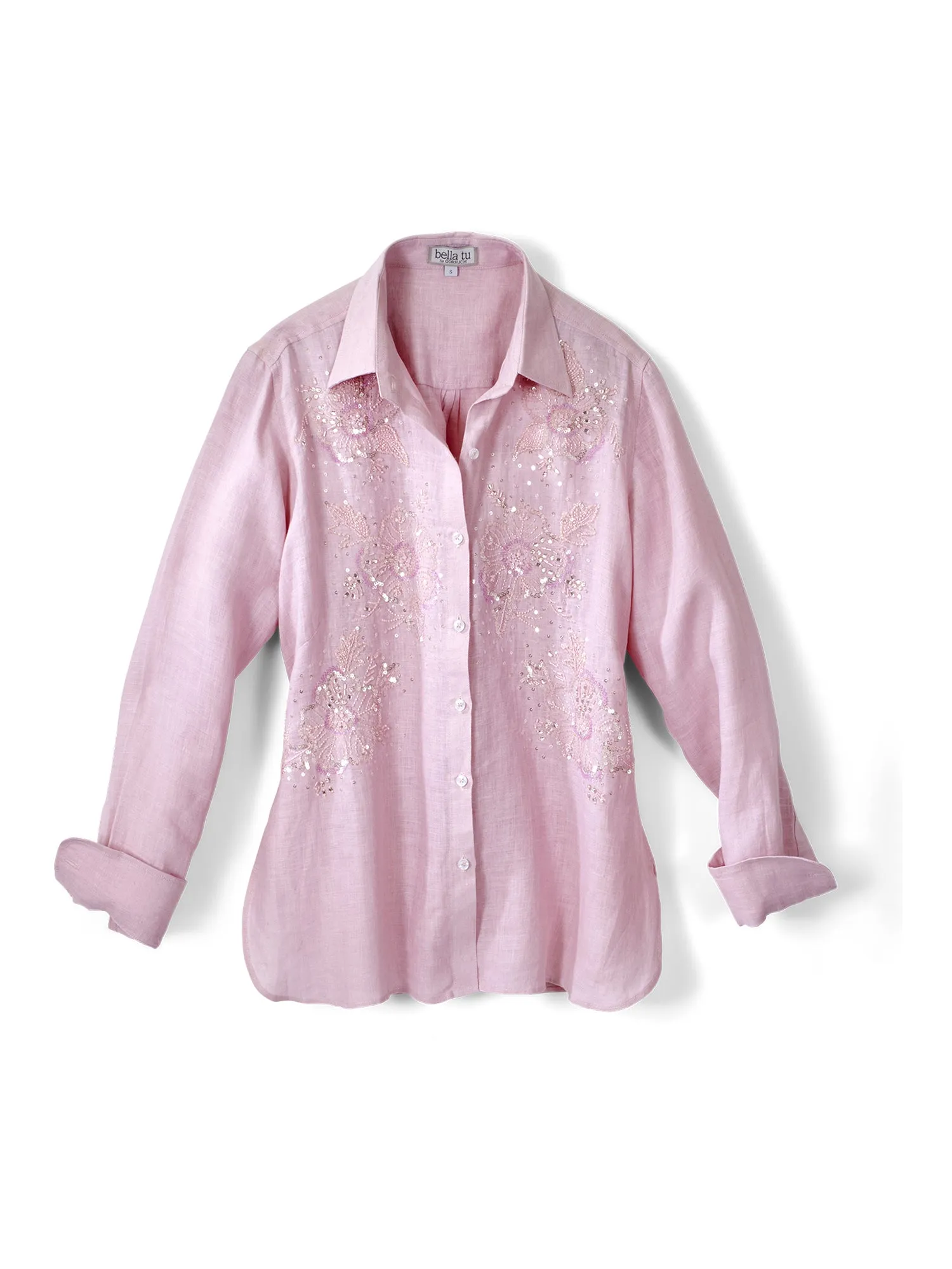 Agatha Beaded Linen Shirt