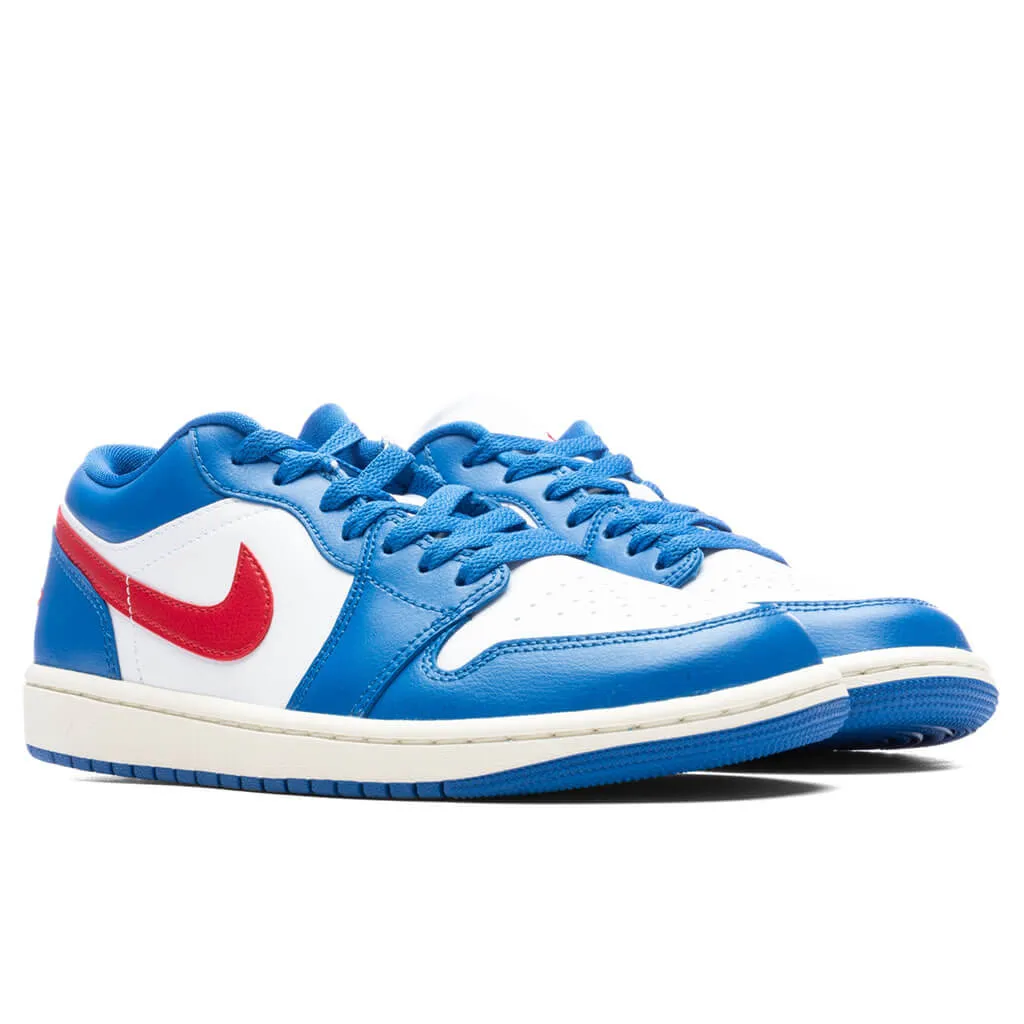 Air Jordan 1 Low Women's - Sport Blue/Gym Red/White