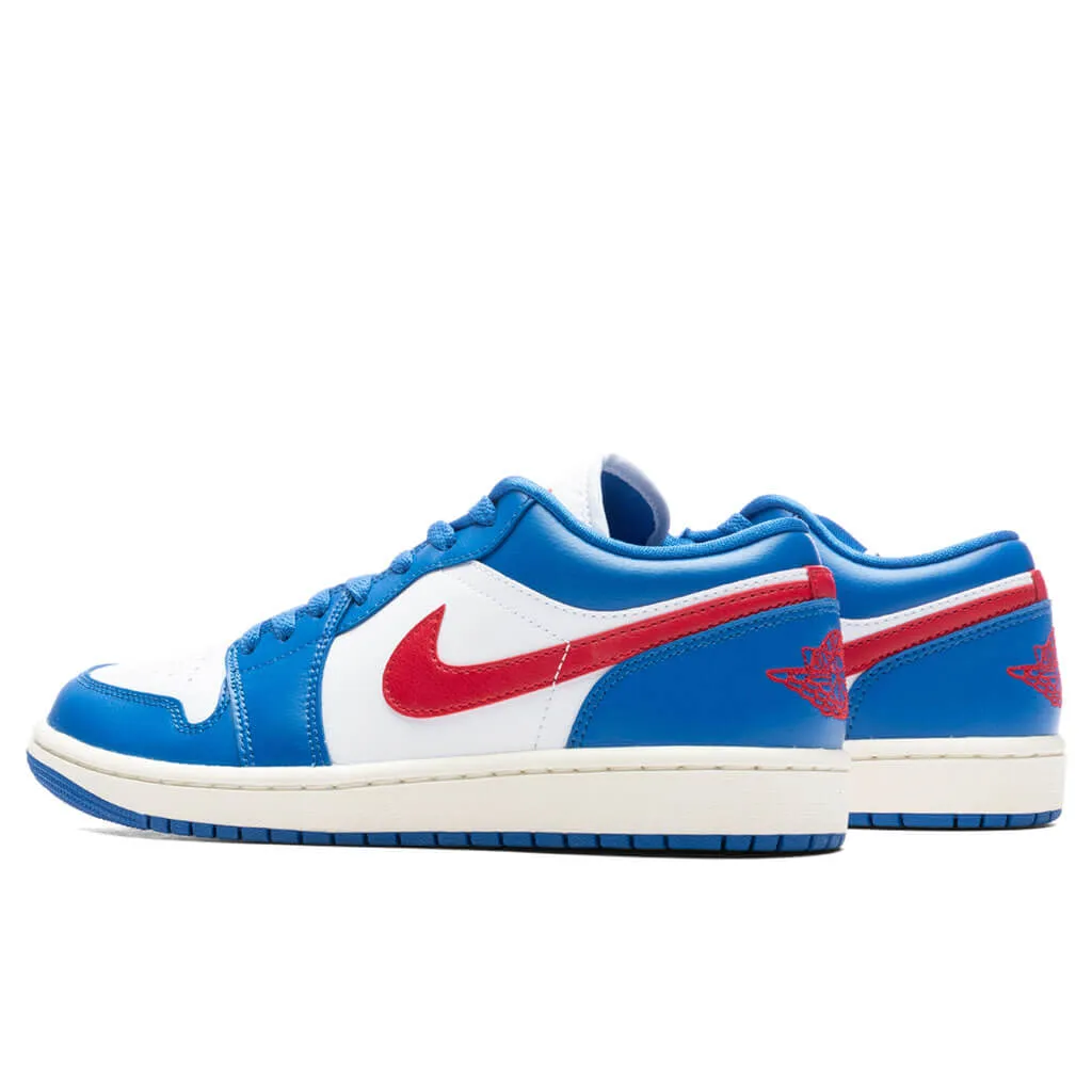 Air Jordan 1 Low Women's - Sport Blue/Gym Red/White