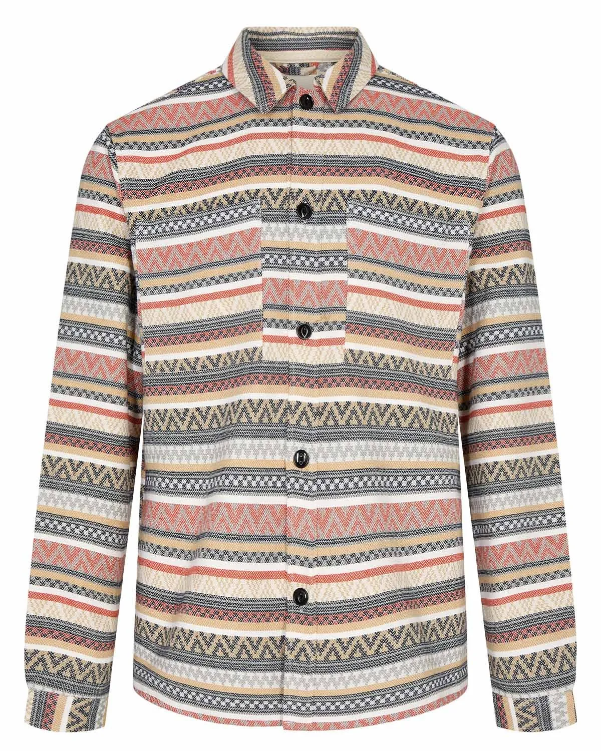 AKHANKY JACQUARD OVERSHIRT - Cinnamon Stick