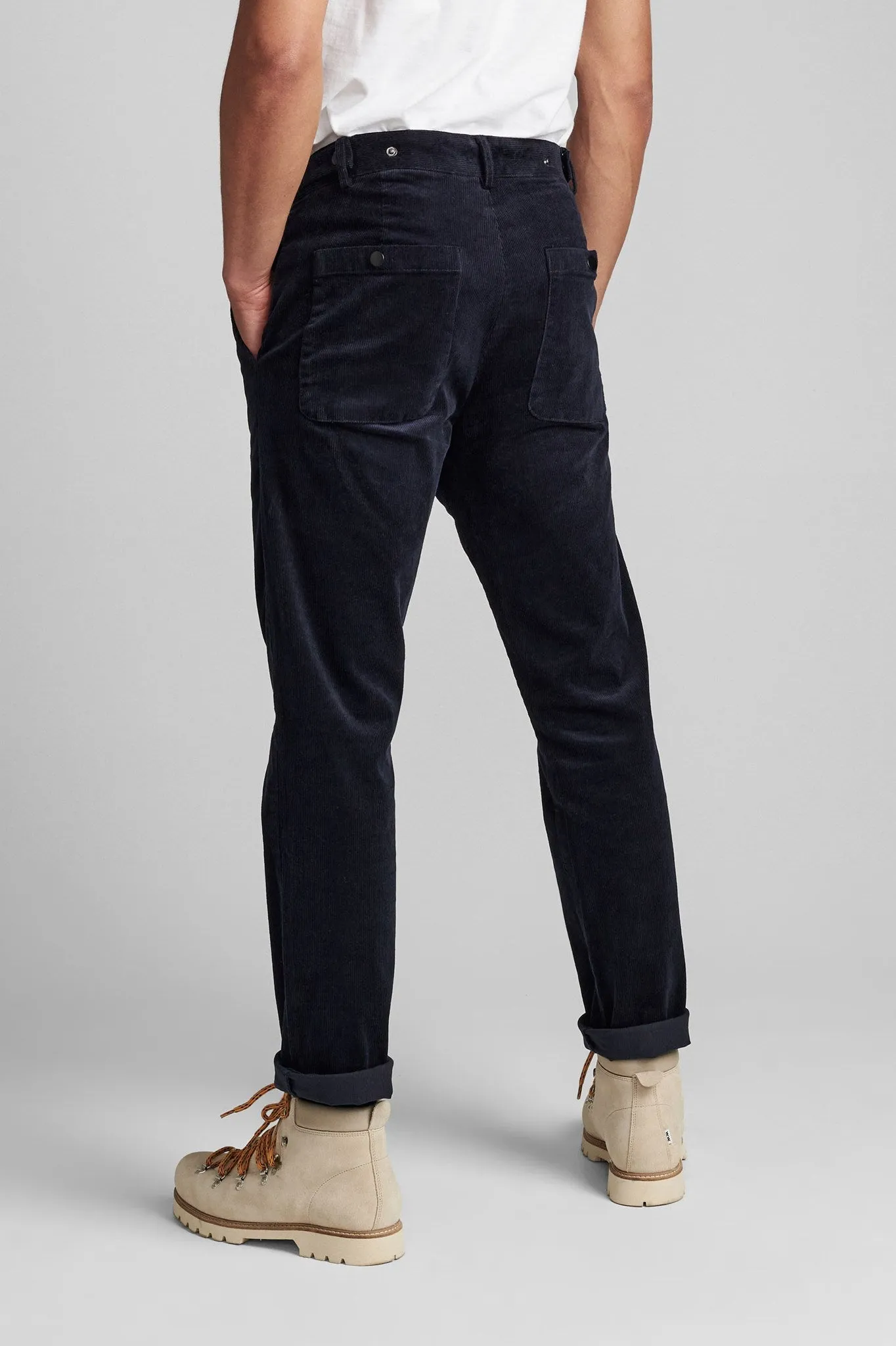 AKJOHN CORDUROY PANTS - Sky Captain