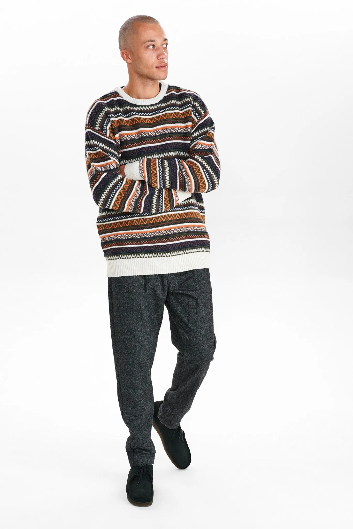 AKKARL JAQUARD PATTERN KNIT - Cinnamon Stick