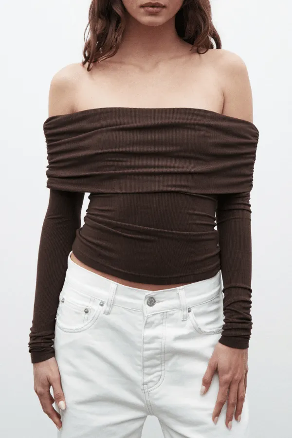 Alessandra Top Chocolate