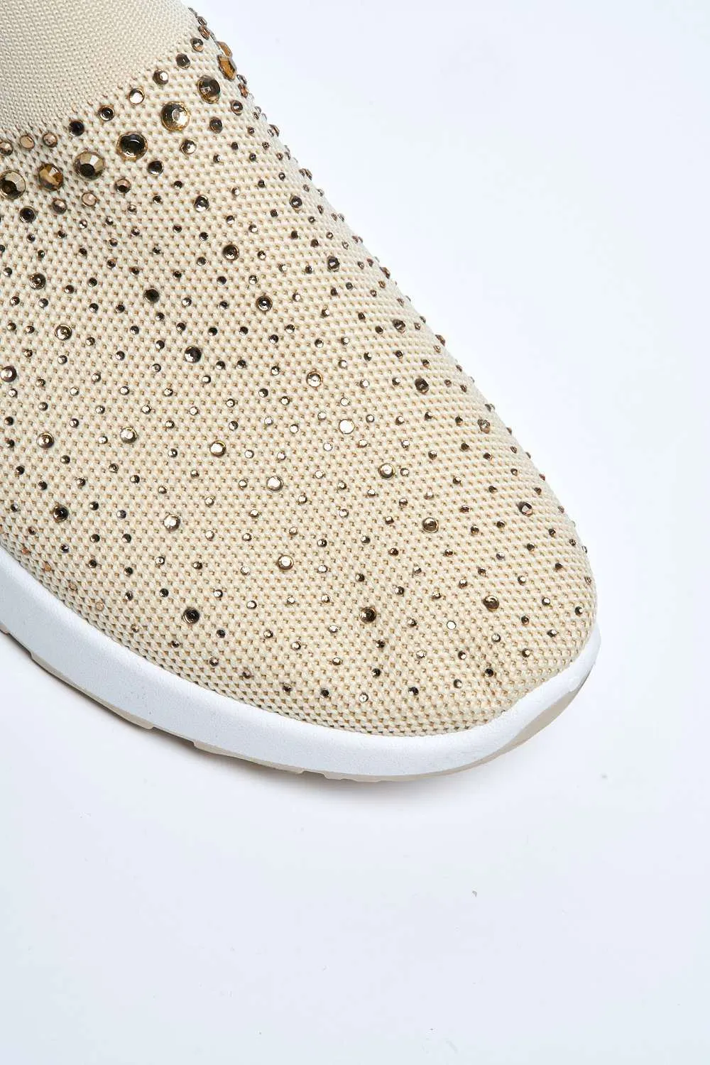 Ari Slip On Trainer in Beige