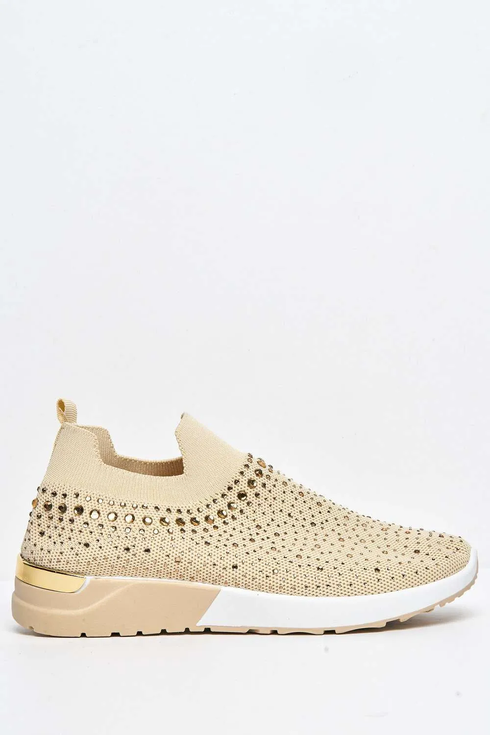 Ari Slip On Trainer in Beige