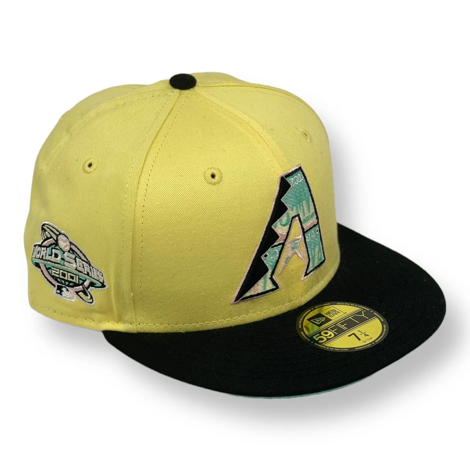 ARIZONA DIAMONDBACKS (S-YELLOW) (2001 WORLDSERIES) NEW ERA 59FIFTY FITTED (MINT UNDER VISOR)