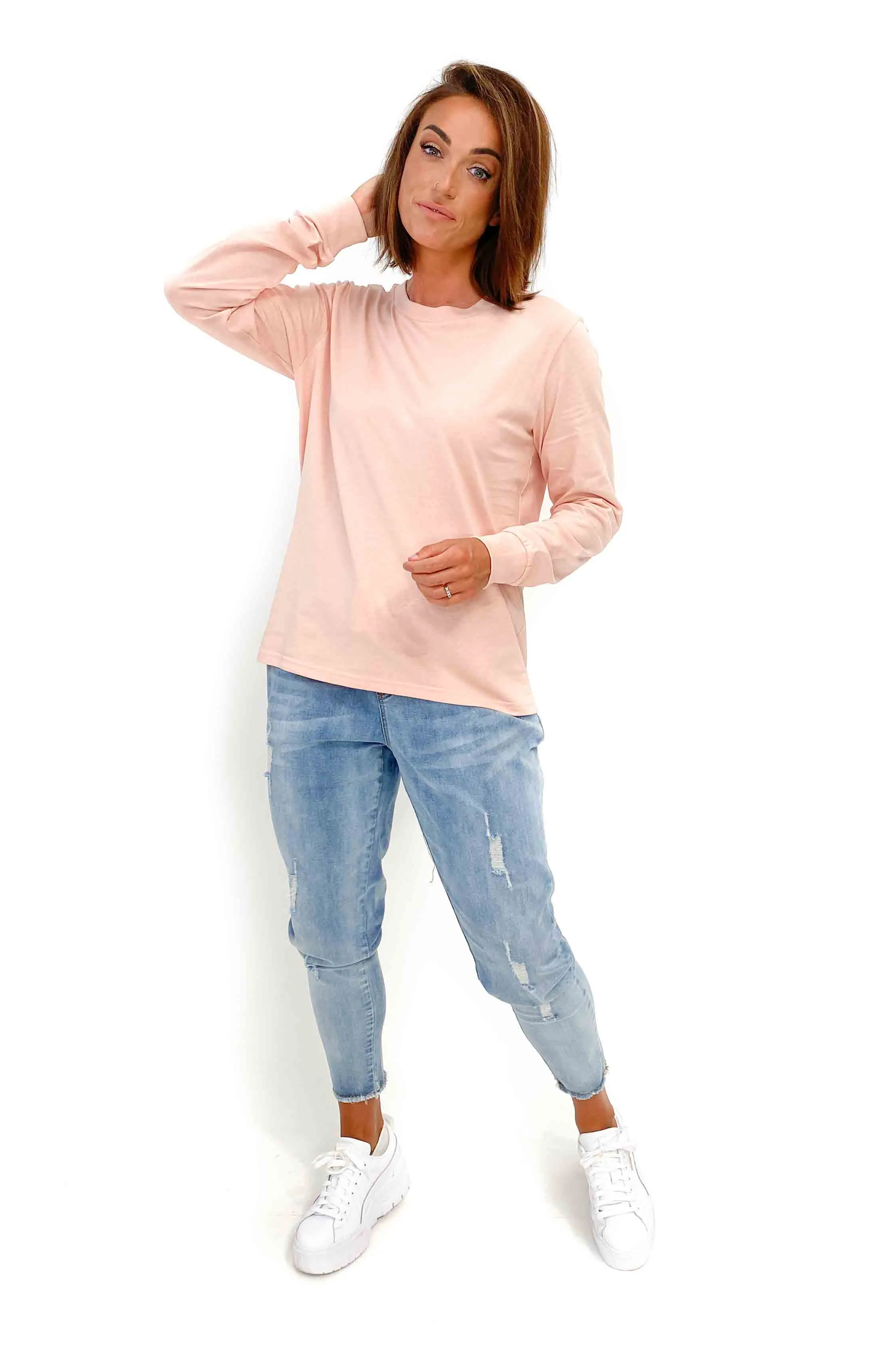 As Colour Dice Long Sleeve Tee Pale Pink