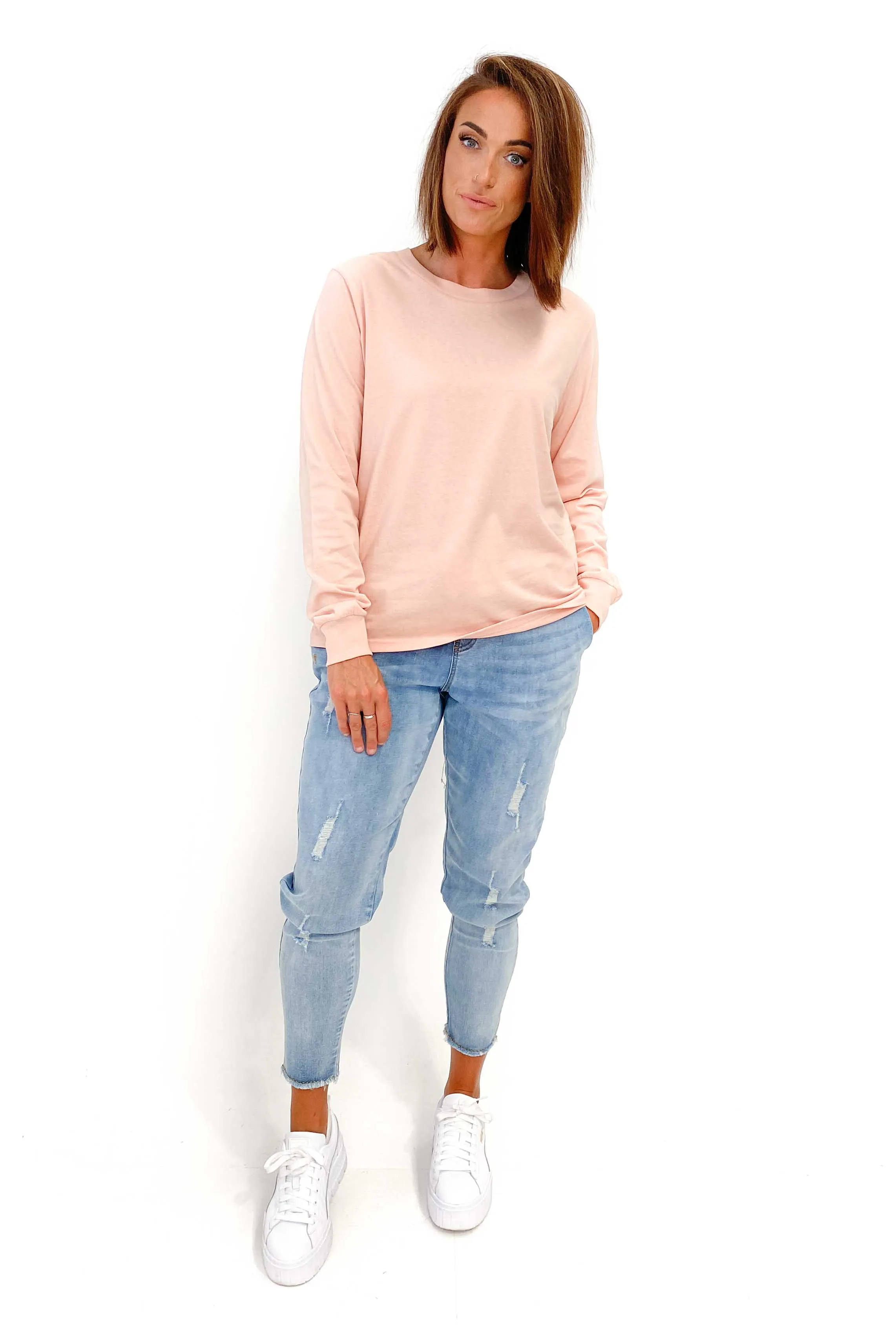 As Colour Dice Long Sleeve Tee Pale Pink