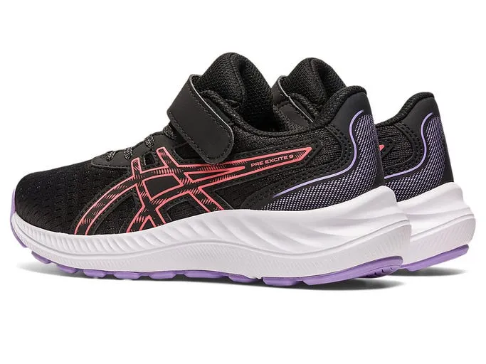 Asics Kid's Pre Excite 9 PS - Black/Papaya