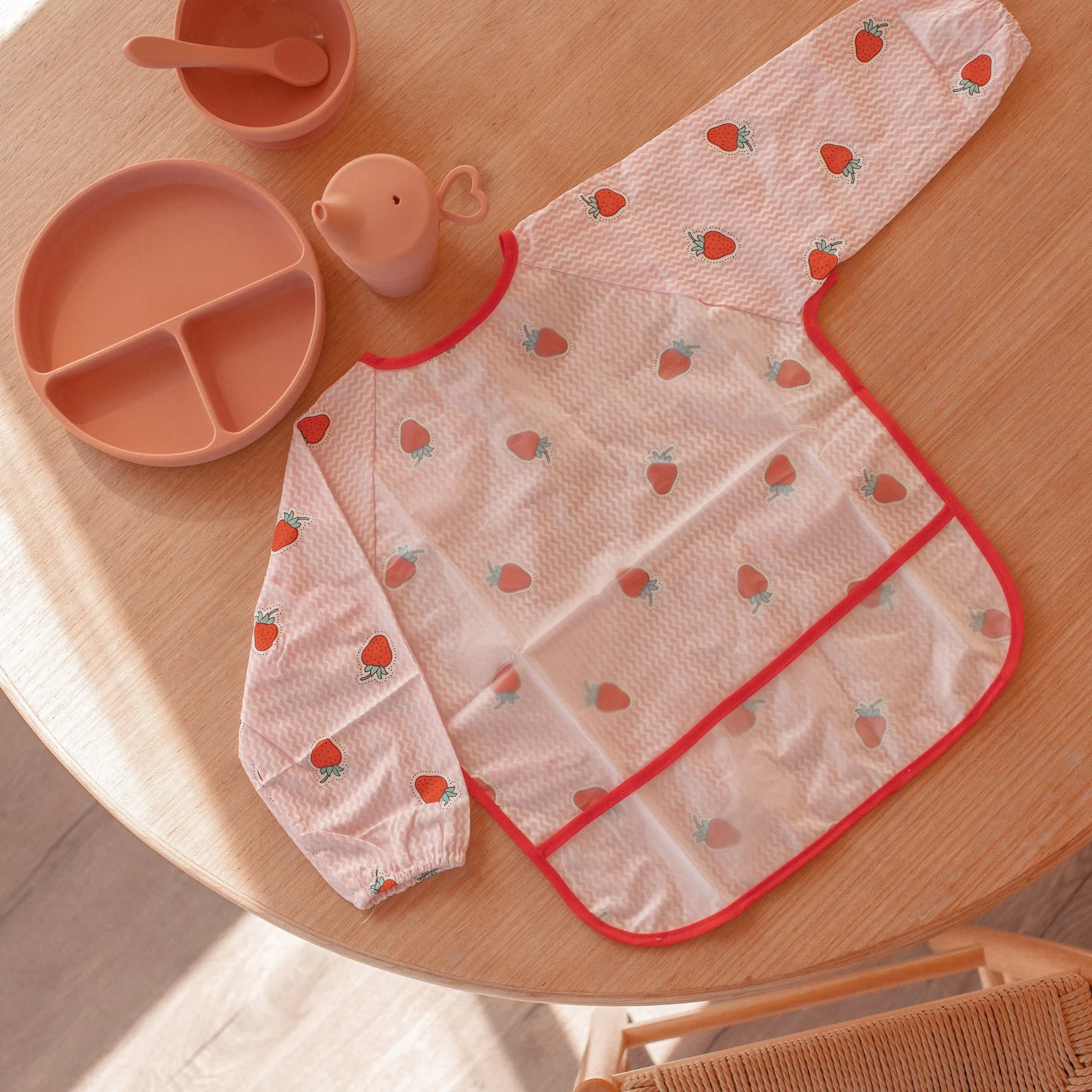 Baby Long Sleeve Apron Smock Bib In The Jungle