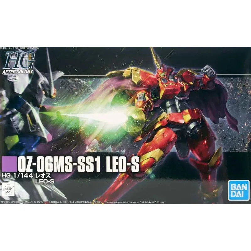 Bandai Gundam Model Kits Anime Figures PB Limited HG 1/144 OZ-06MS-SS1 LEO-S Original Gunpla Anime Action Figures