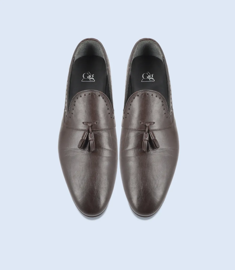 BM5179-DARKBROWN-Men Slip On