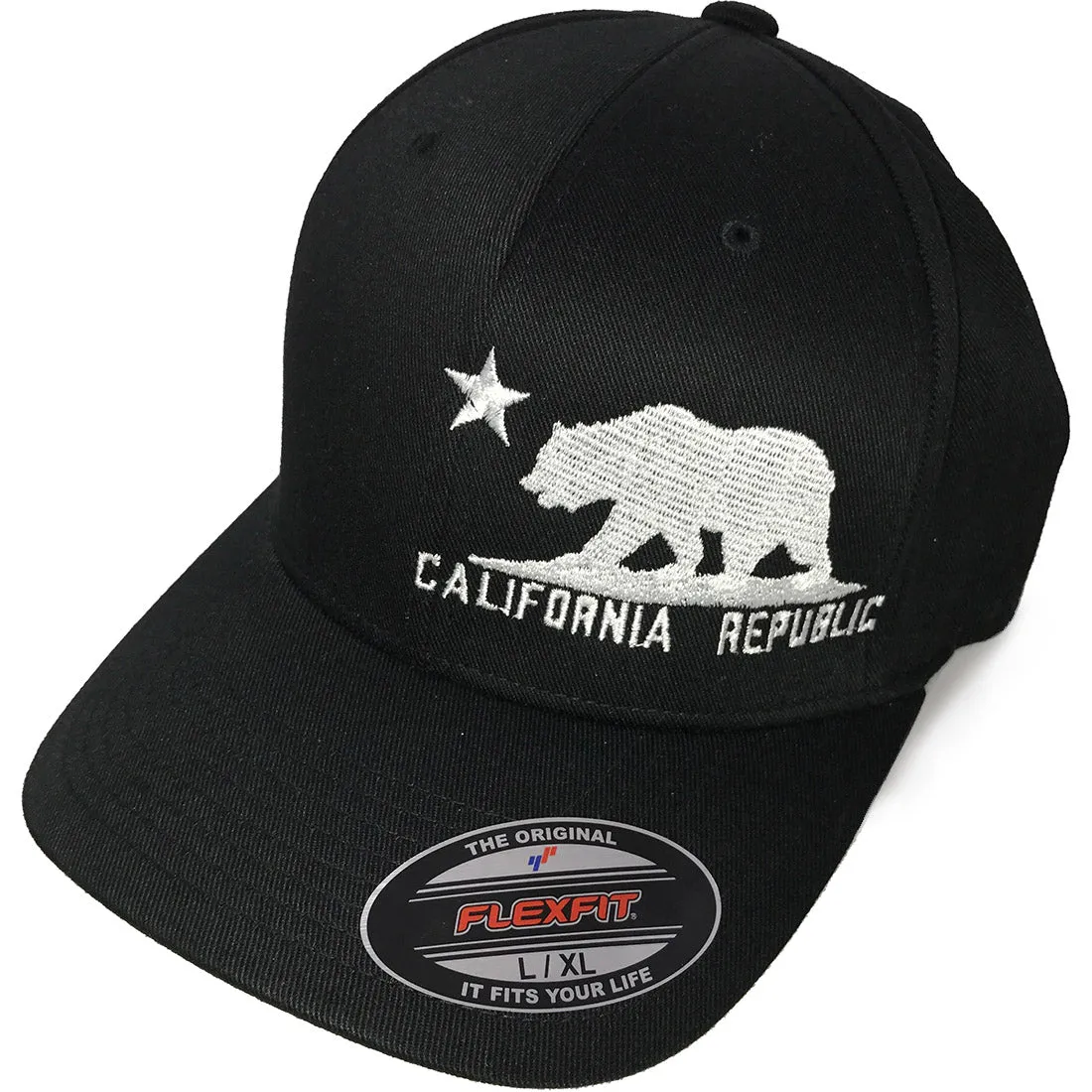 California Flag Flexfit Baseball Hat