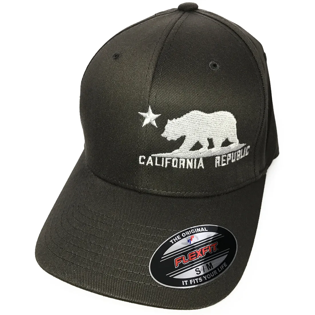 California Flag Flexfit Baseball Hat