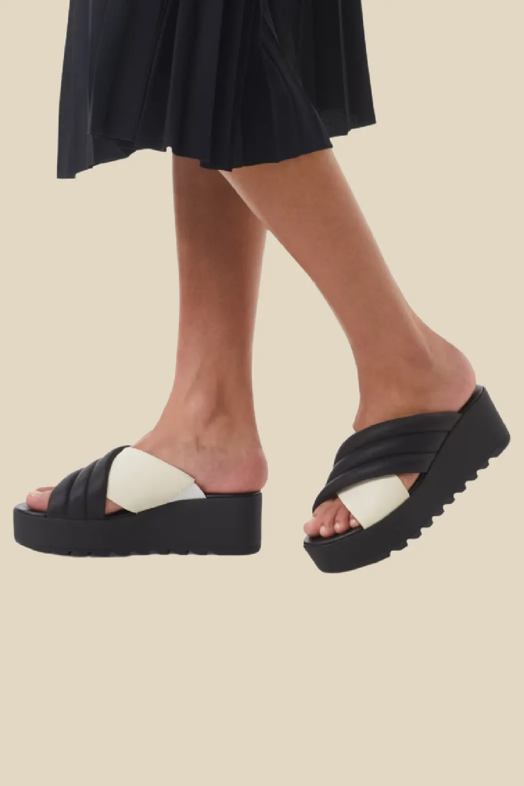 Cameron Puff Wedge Mule