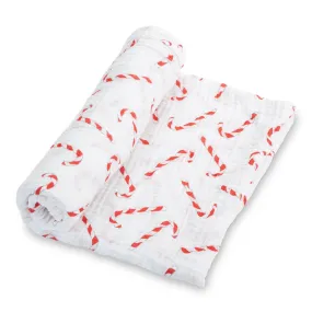 Candy Cane Christmas Baby Swaddle Blanket