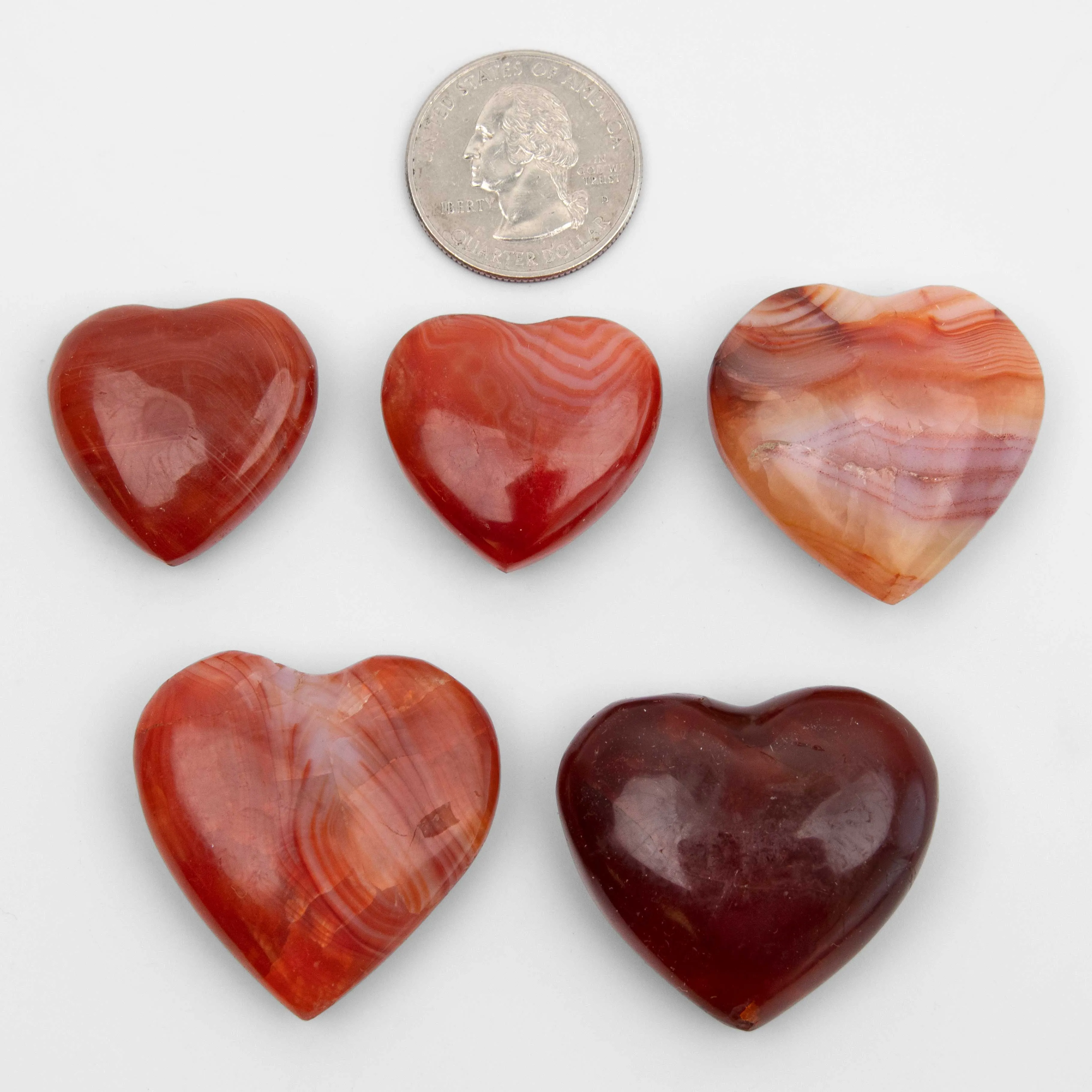 Carnelian - Heart, Polished