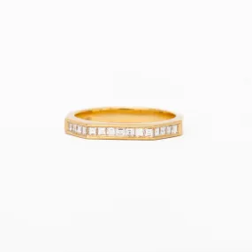 Carre Cut Diamond Band