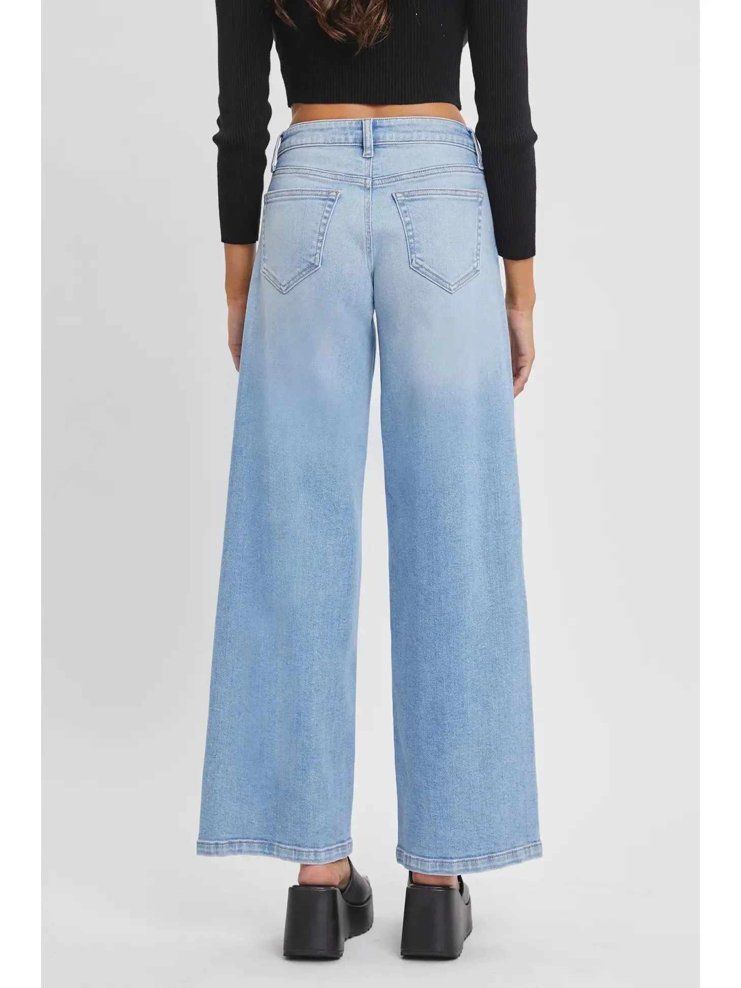 Casey Low Rise Wide Leg Jeans