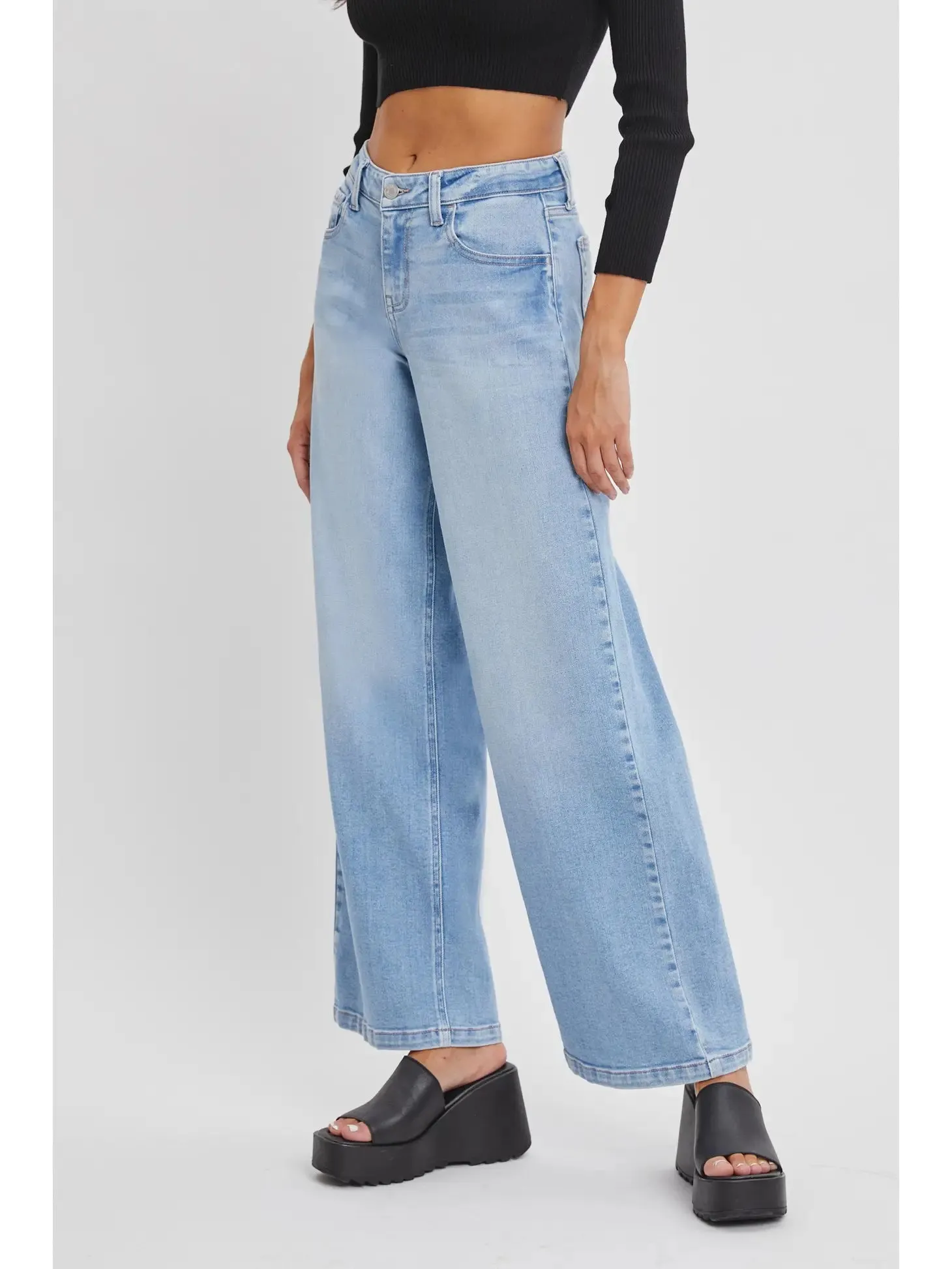 Casey Low Rise Wide Leg Jeans