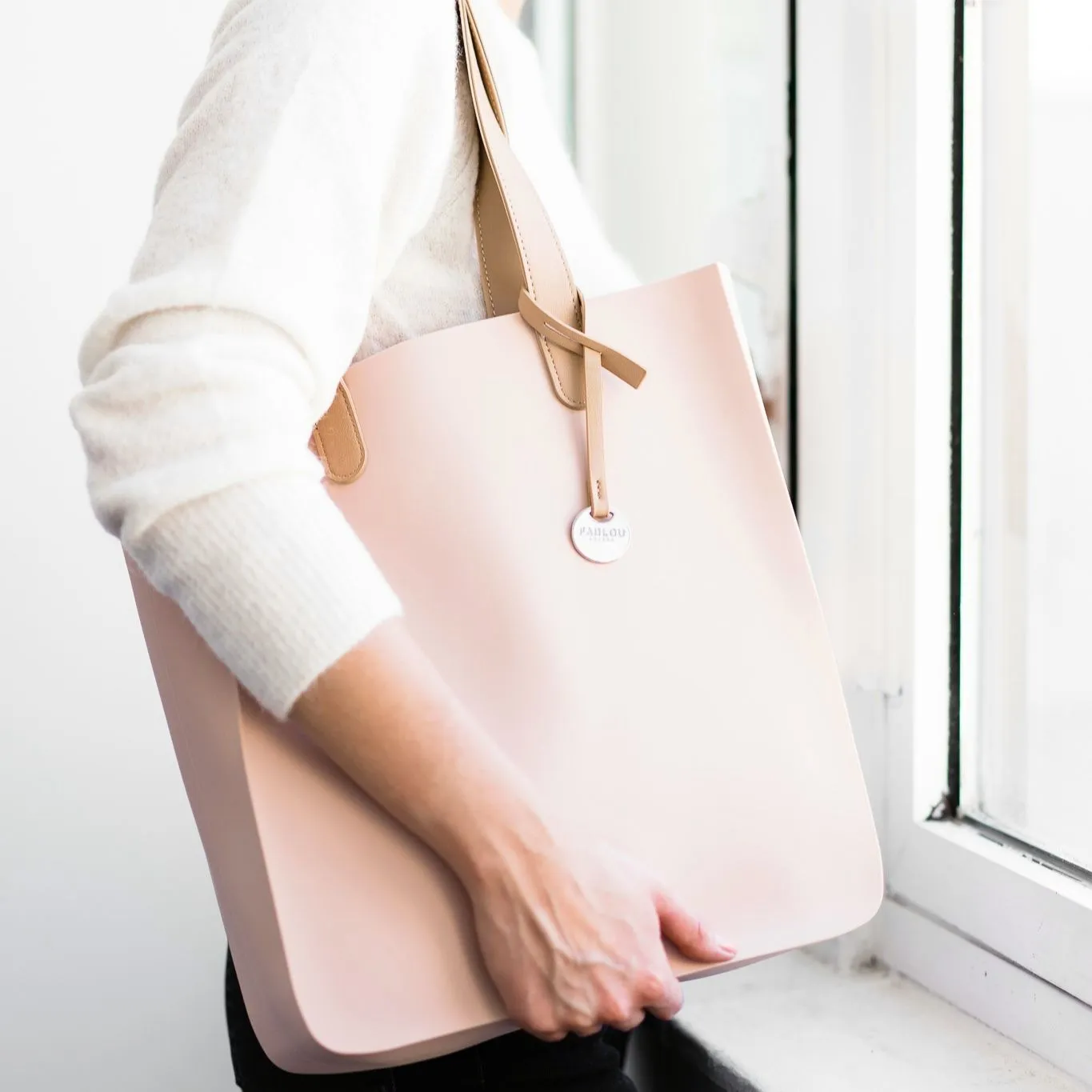 City silicone tote bag - Blush