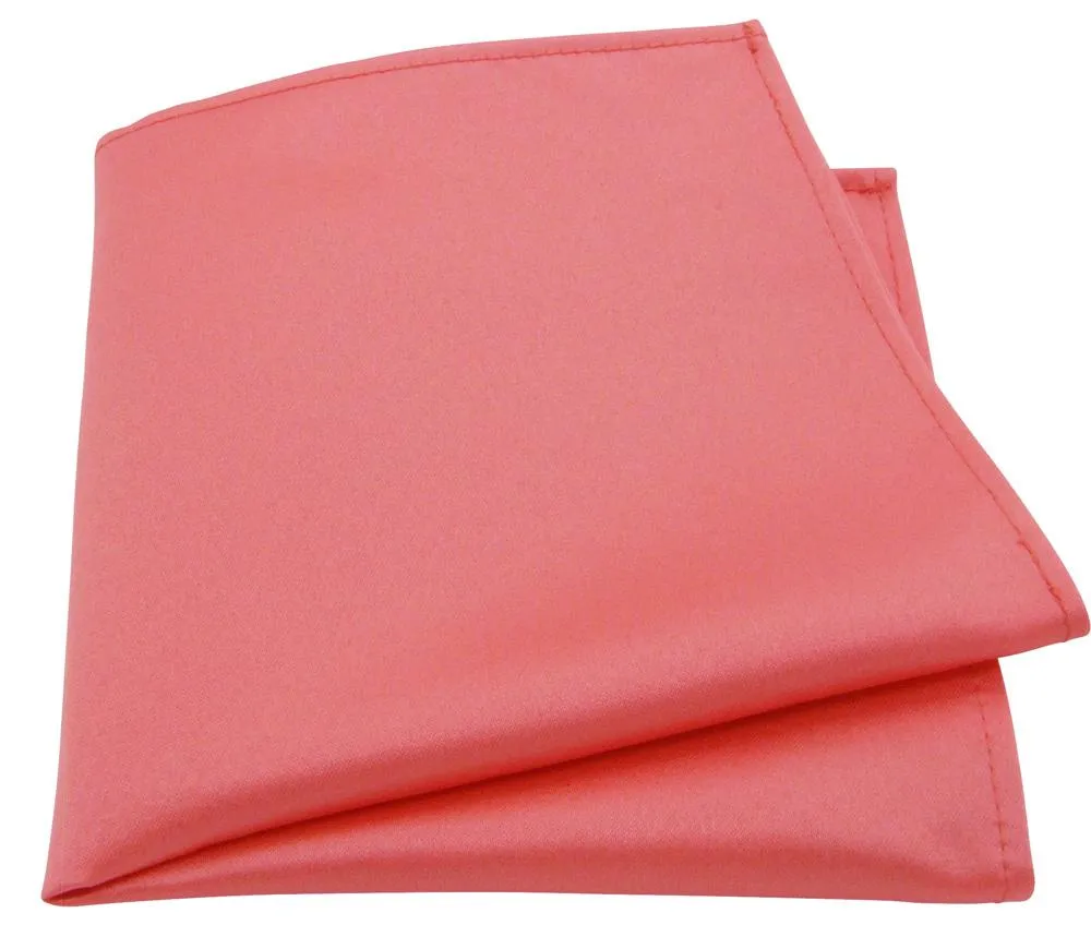 Coral Pocket Square