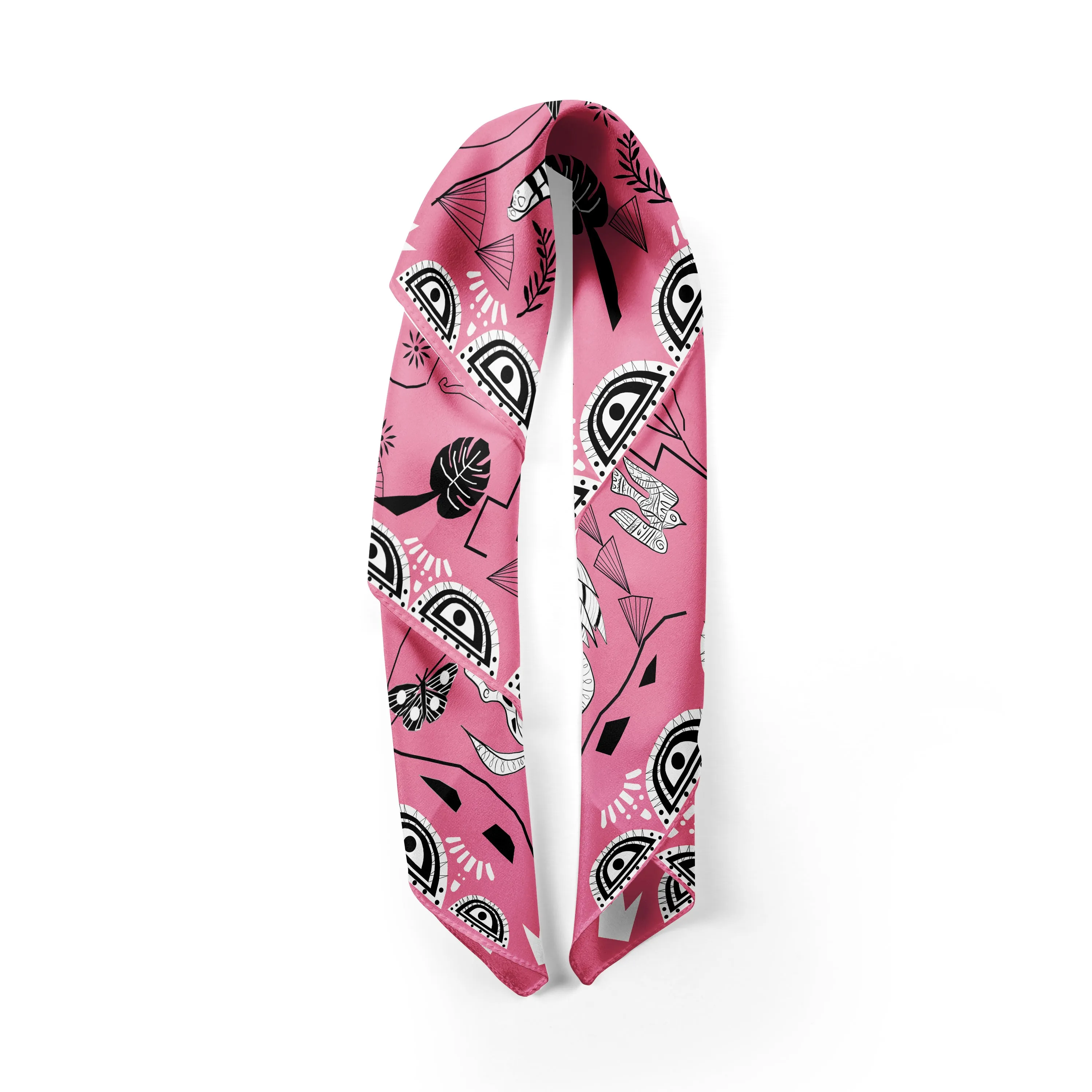 Cyclades Silk Scarves Jungle in Pink