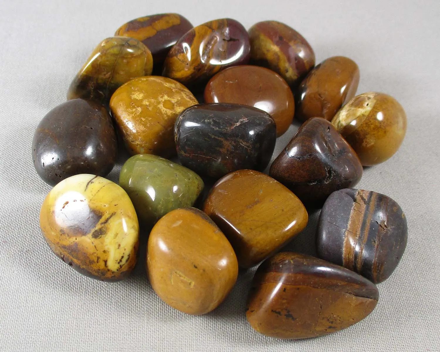 Desert Sunset Jasper Stones Polished 3pcs J189