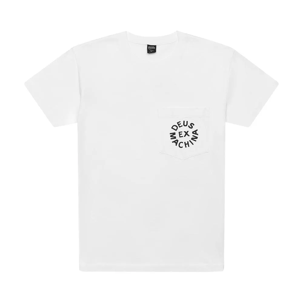 Deus Pocket Logo Tee - White