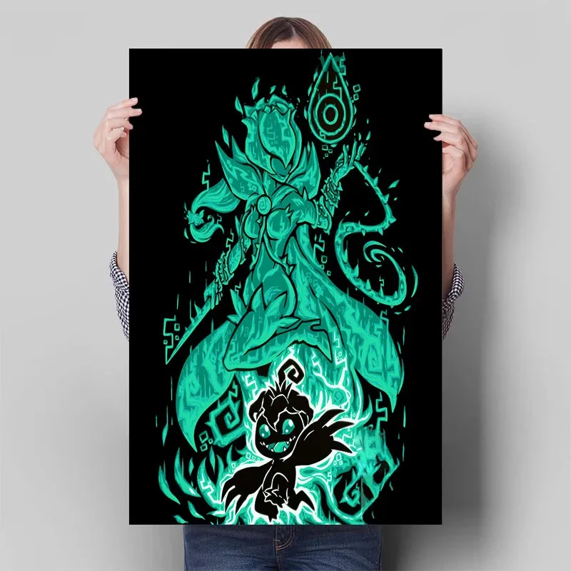 Digimon Anime Poster HD Wall Art Canvas Painting Agumon Gabumon Bhikkhumon Badamon Gomamon