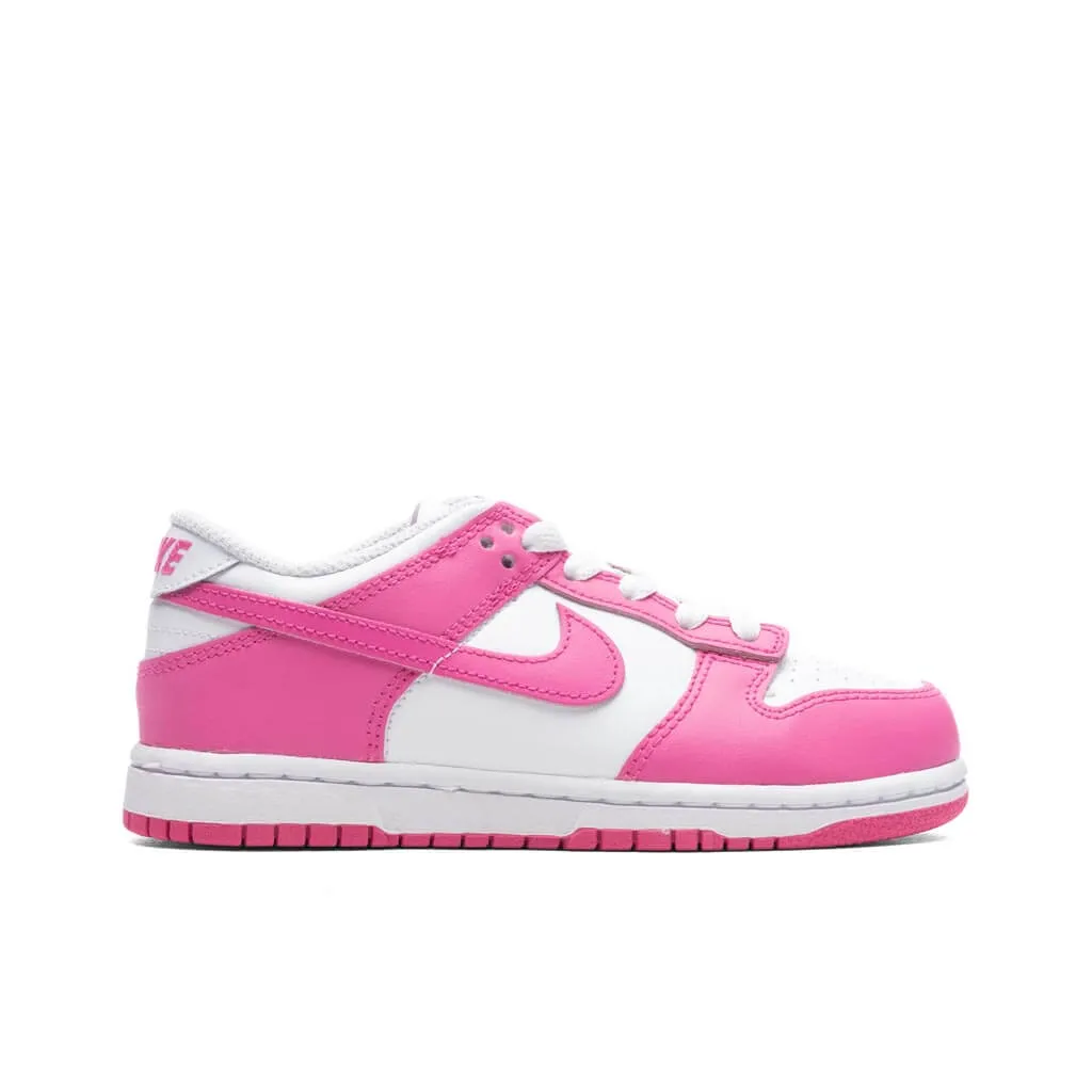 Dunk Low (PS) - White/Laser Fuchsia