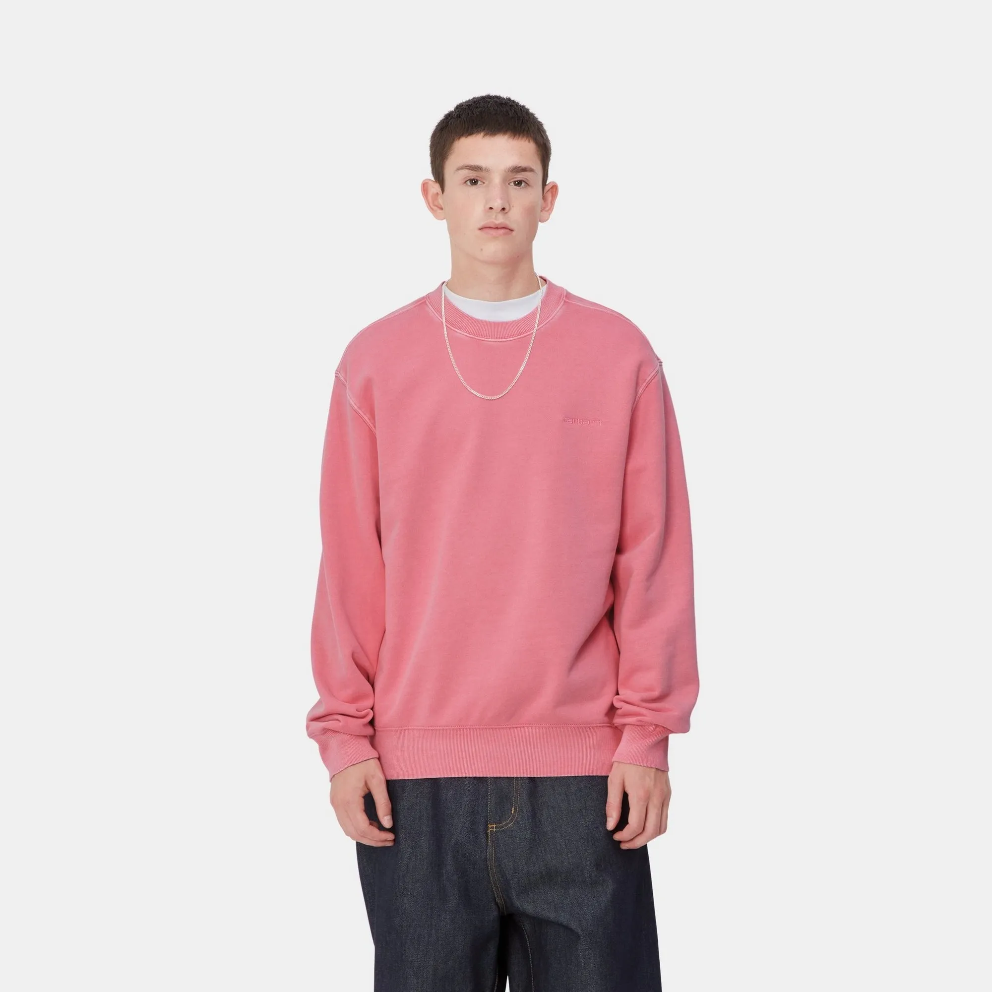 Duster Script Sweatshirt | Charm Pink