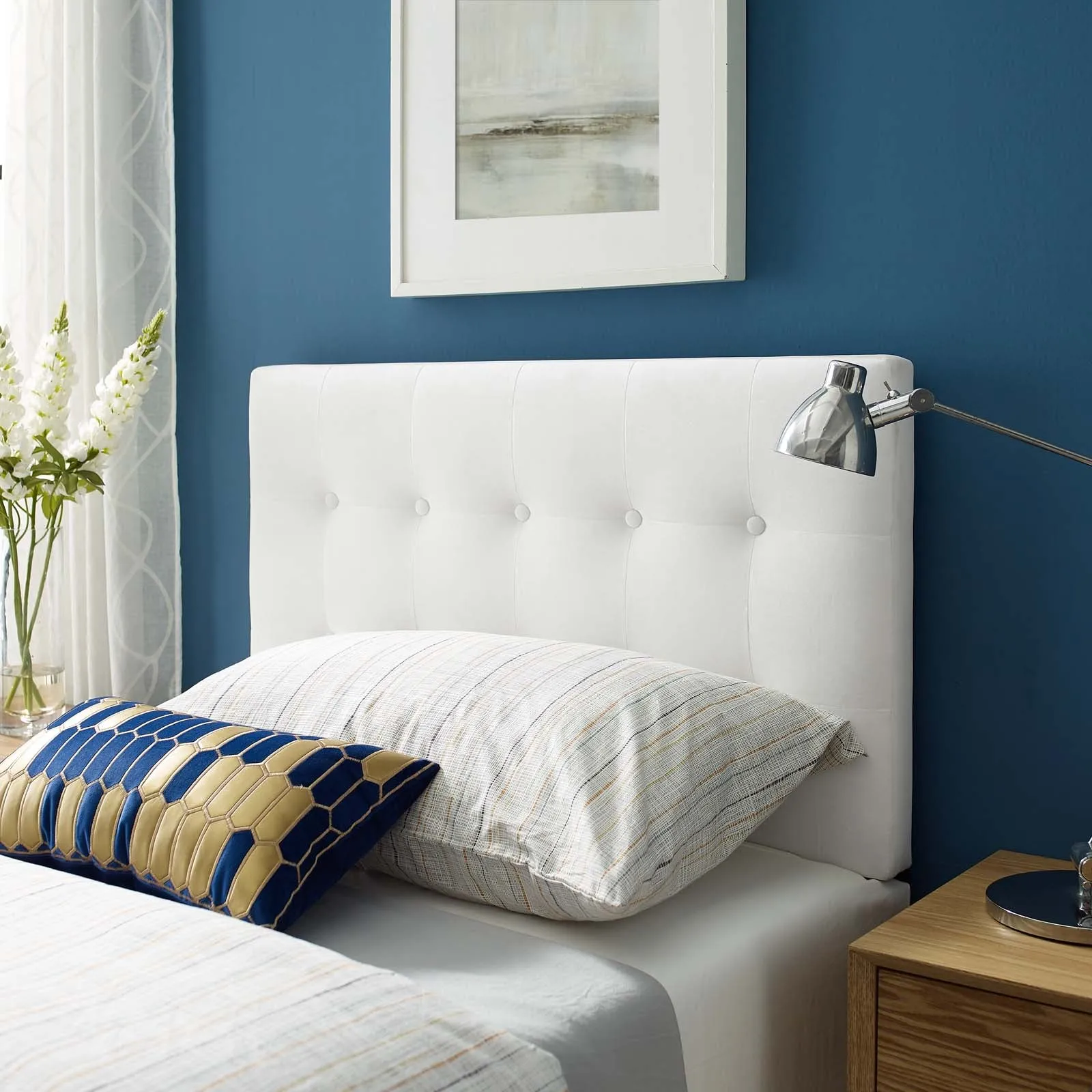 Emily Biscuit Tufted Performance Velvet Headboard