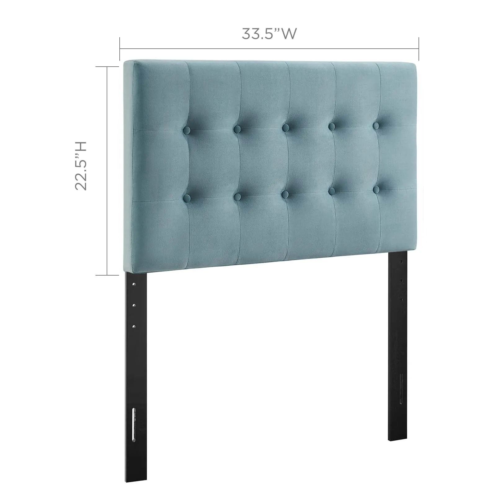 Emily Biscuit Tufted Performance Velvet Headboard