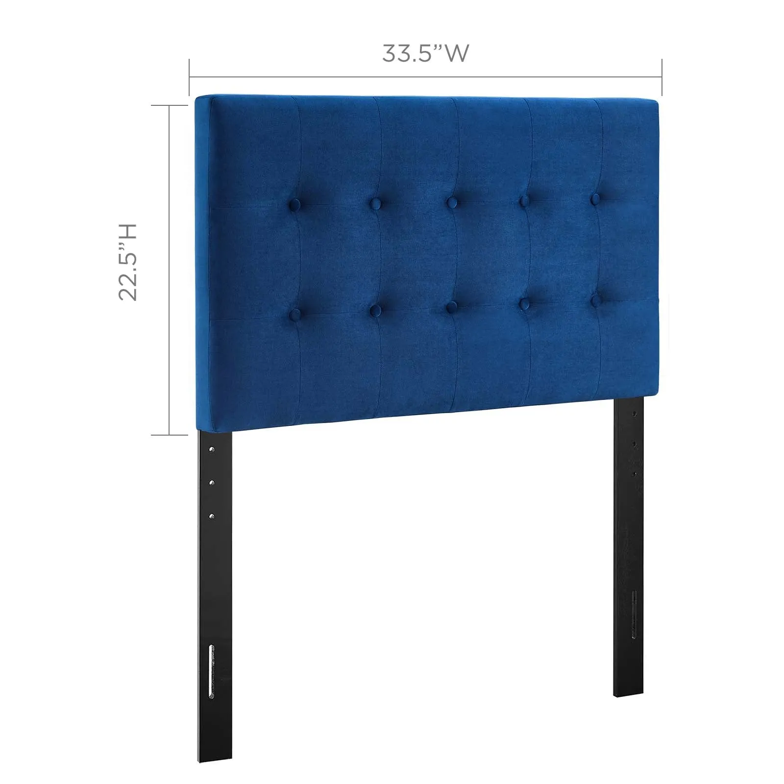 Emily Biscuit Tufted Performance Velvet Headboard