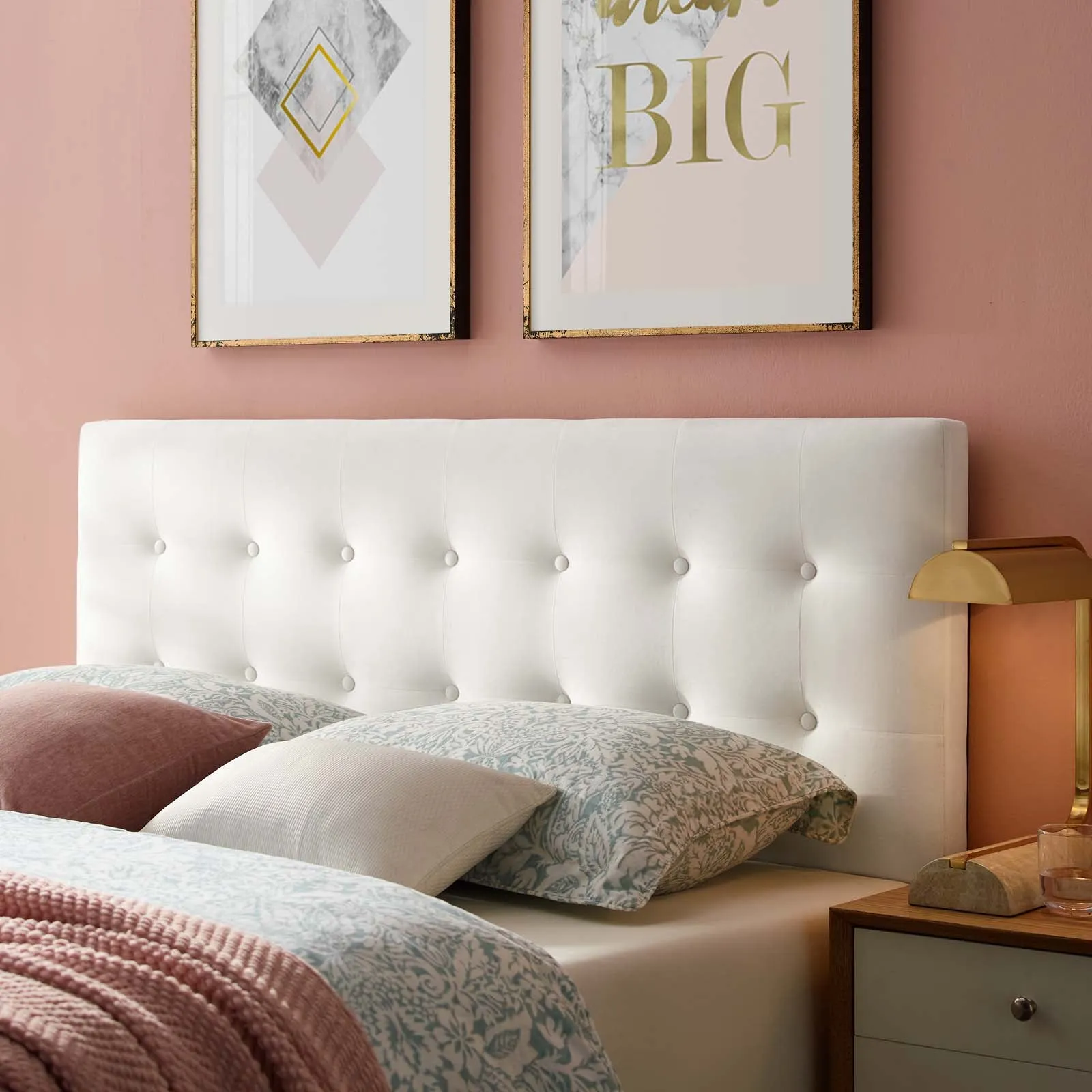 Emily Biscuit Tufted Performance Velvet Headboard