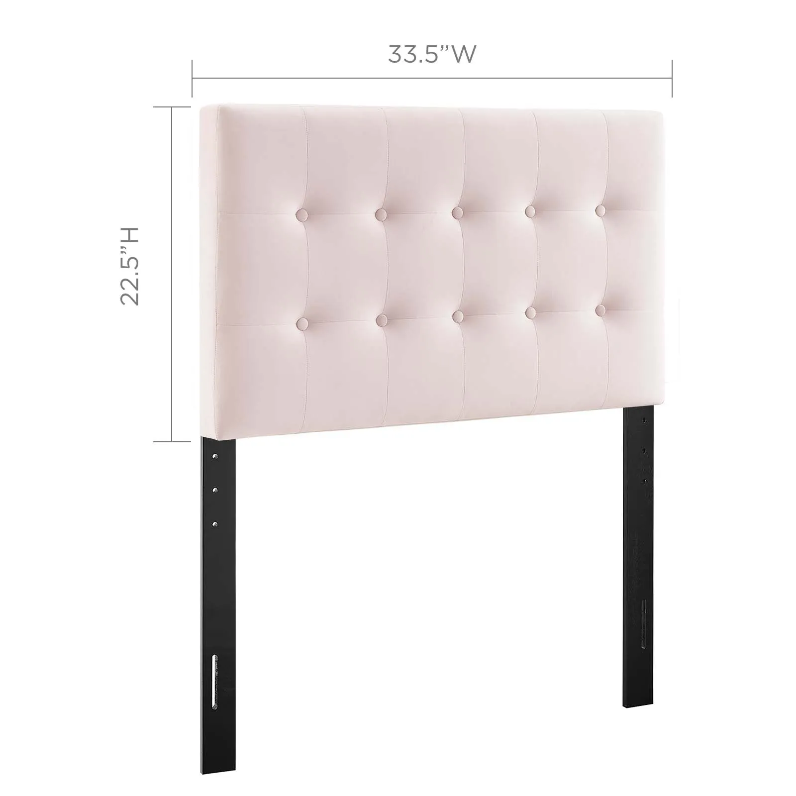 Emily Biscuit Tufted Performance Velvet Headboard