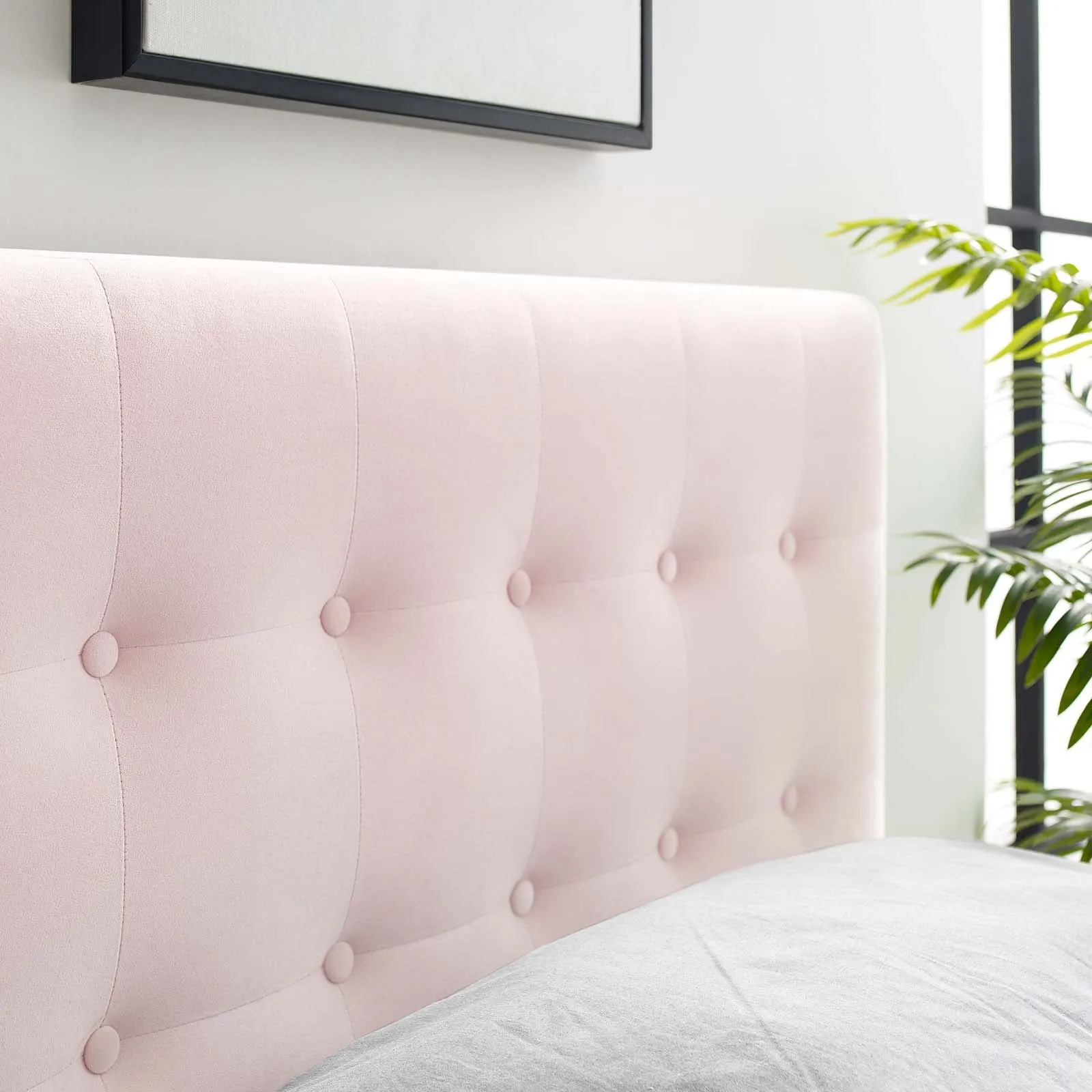 Emily Biscuit Tufted Performance Velvet Headboard