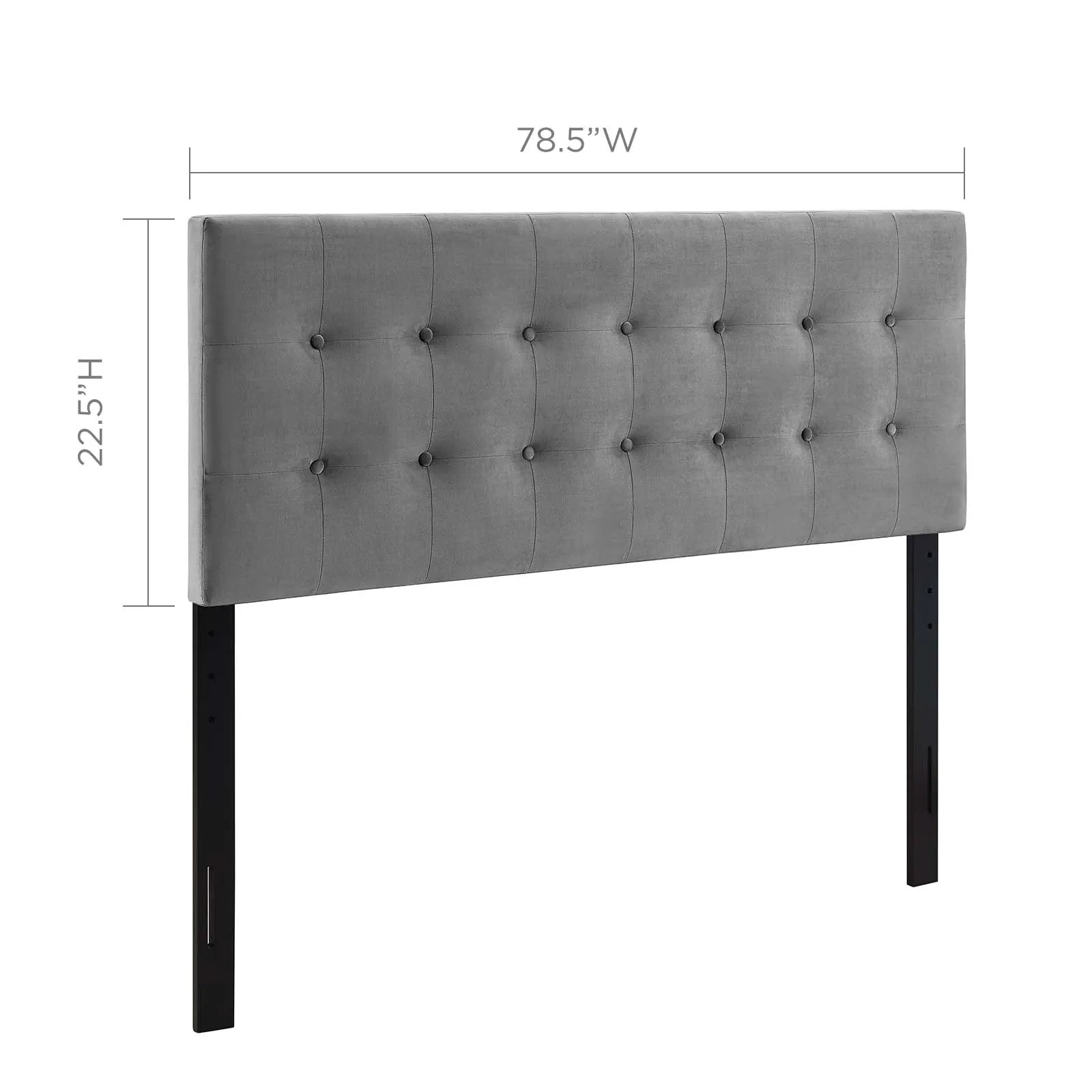 Emily Biscuit Tufted Performance Velvet Headboard