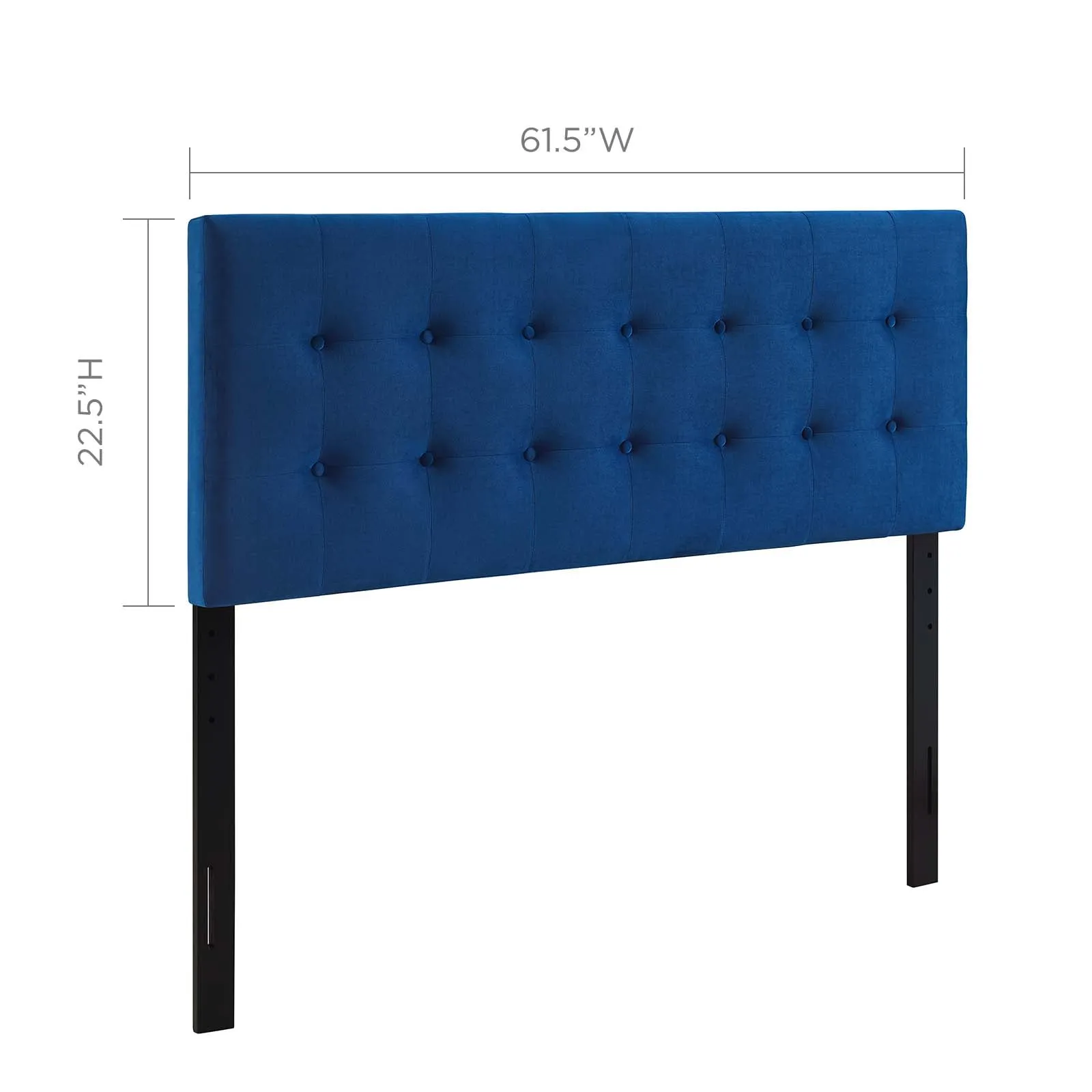 Emily Biscuit Tufted Performance Velvet Headboard