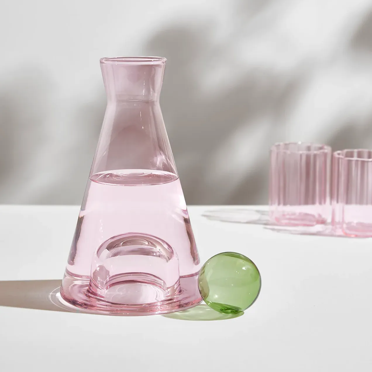 FAZEEK Vice Versa Carafe PINK   GREEN