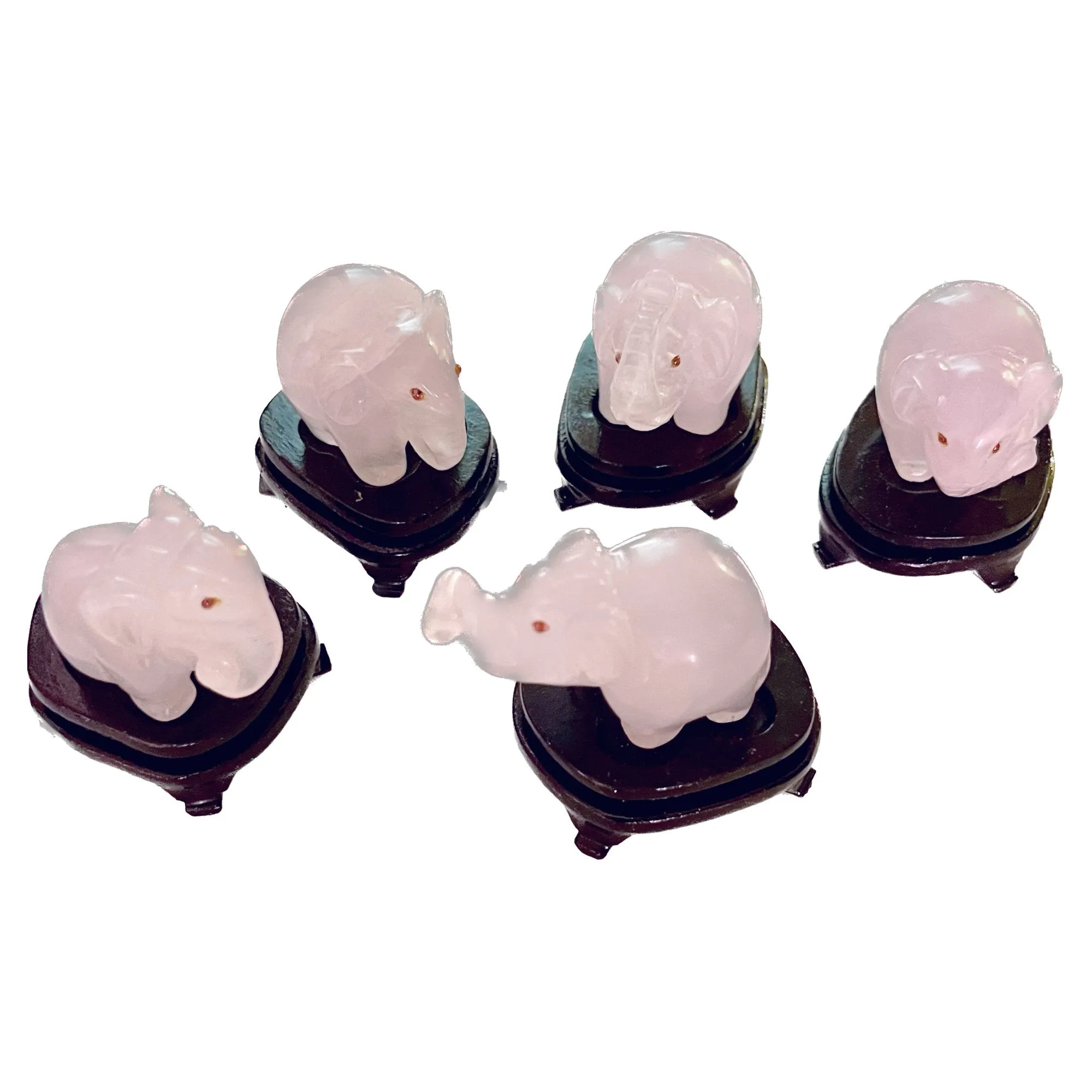 Five Agate Elephants