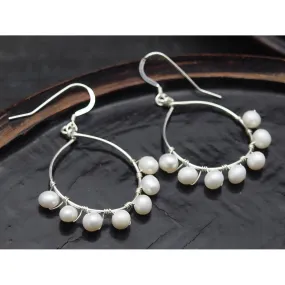 Fresh Water Pearl Earrings with Sterling Silver French Ear Wire