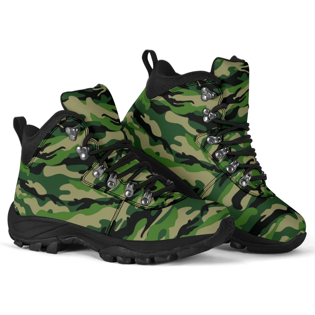 Green Camouflage - Alpine Boots